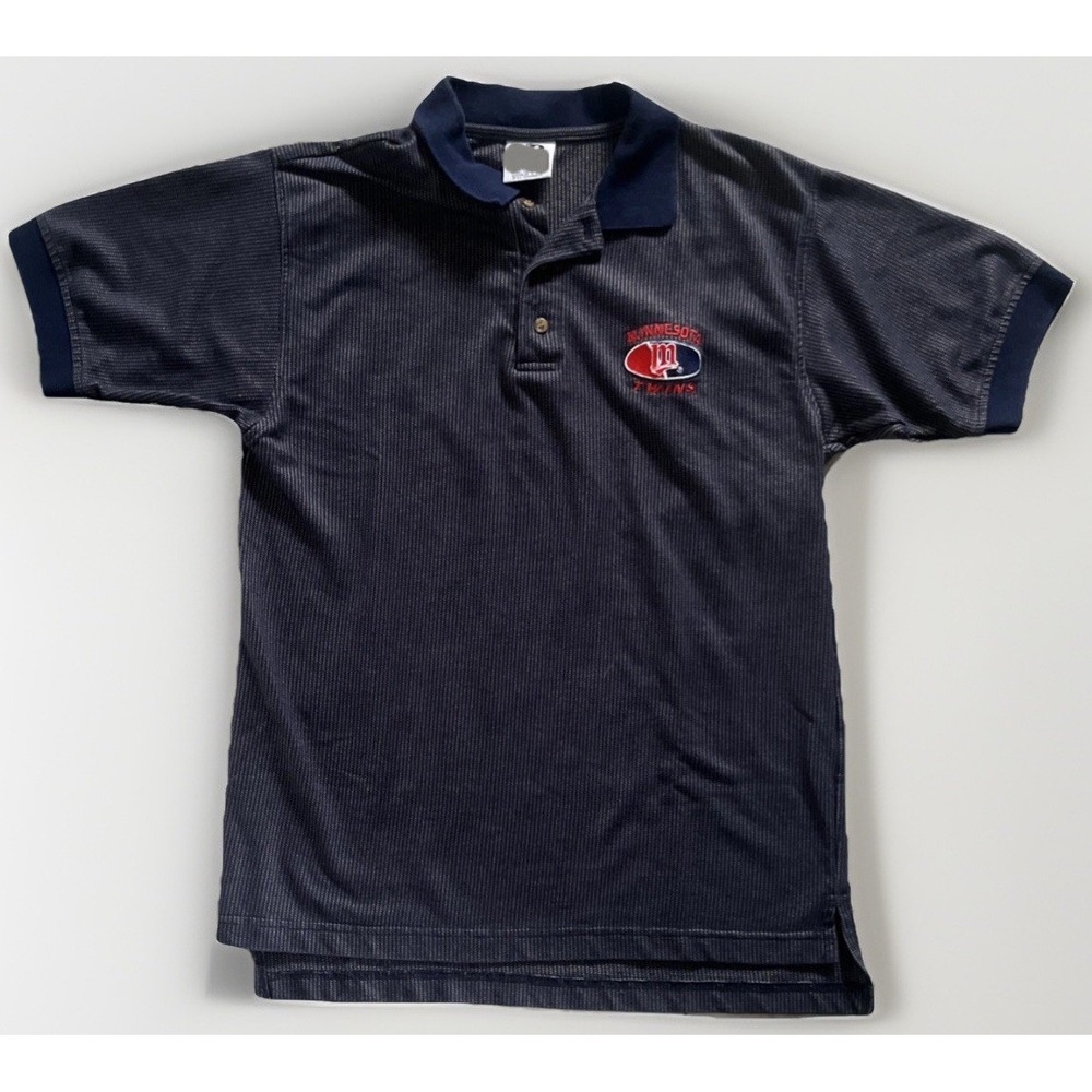 VTG 90s MLB MN Twins Polo‎ Shirt Men's M |Embroidered | Dynasty | Y2K Style